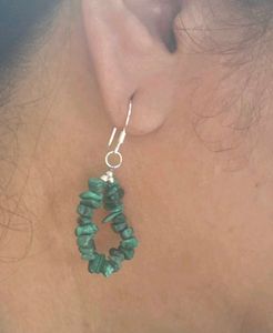 Handmade Malachite SS925 earrings