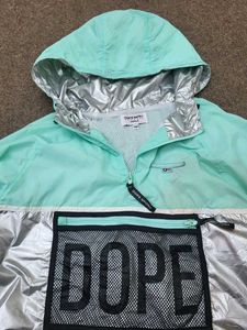 Stylish Mint &amp; Silver Windbreaker