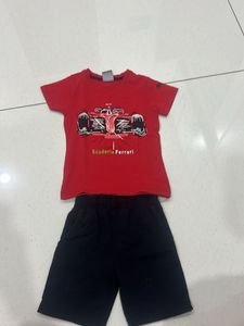 Scuderia Ferrari T-Shirt & Shorts Set