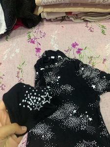 Starry Turtle Neck Tee