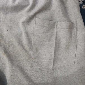 Grey Wide-Leg Sweatpants