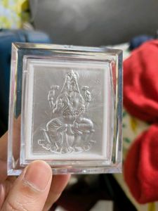 Ma Laxmi Silver 999 Statue 3d In Frame And Stand