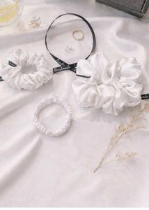 Black Handmade Scrunchie Set of 3
