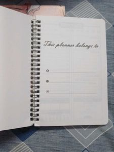 Floral Daily Planner Notebook
