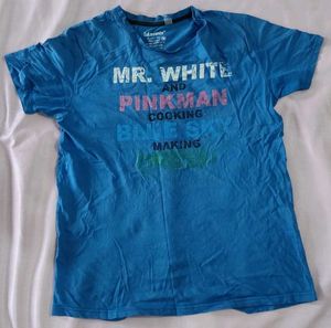 Blue Graphic Print Tee