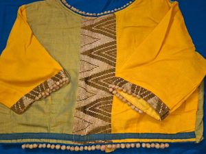 Beautiful Linen Cotton Handloom Saree