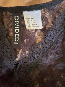 H&amp;M Black Lace Camisole Top