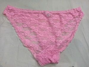 💛 Pink Lace Briefs