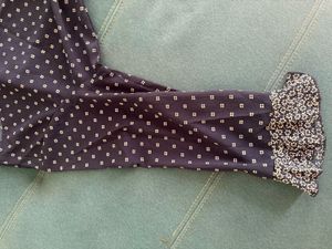 Chic Navy Polka Dot Midi Dress