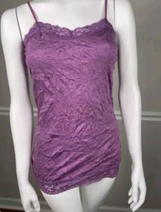 Purple Lace Trim Camisole