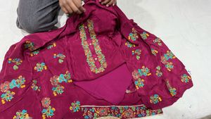 new Elegant Magenta Kurta with Embroidery