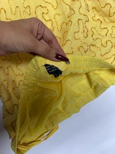 Yellow Beaded skirt