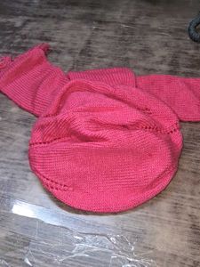 Hand-Knitted Pink Scarf🆕