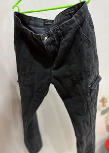 Stylish Grey Cargo Jeans