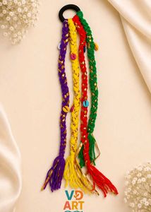 Boho Braided Hair Tie with Beads