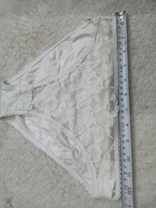 White Lace Briefs with Bow ♥️