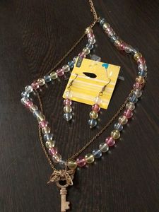 Beaded Necklace & Earring Set