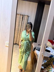 Stylish Mint Green Wrap Dress🎀❤️