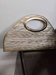 Elegant Textured Clutch Bag golden