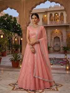 Elegant Pink Lehenga Choli