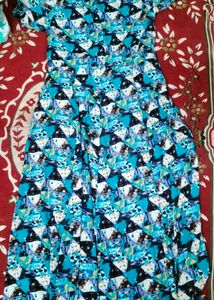 New one piece Abstract Print Maxi Dress