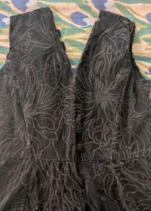 Elegant Dark Floral Dress