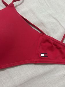 Vibrant Red Padded Bra