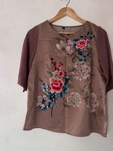 Brand New Floral Silk Top
