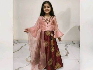 Elegant Girls' Lehenga Choli Set