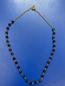 Black Crystal Beads Necklace And Earring