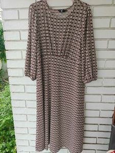 Stylish Geometric Print Dress