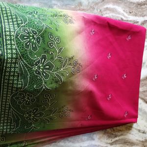 🍉 Watermelon Colour Saree