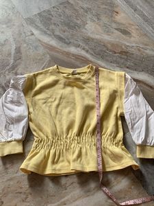 Yellow Puff Sleeve Top