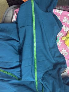 Beautiful Teal Kurta Set with Scarf