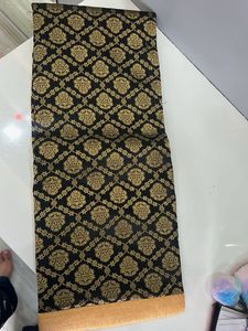 Black & Gold Dress Material
