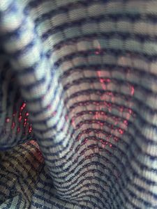 Blue Patterned Button-Down Top