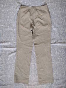 Classic Beige Straight Leg Trousers