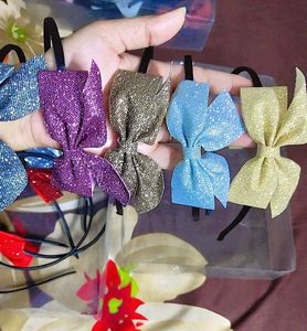 Pack Of 12 Sparkly Bow Hairbands