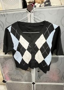 Argyle Knit Top - Trendy &amp; Chic
