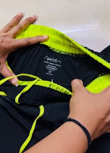Black &amp; Neon Running Shorts