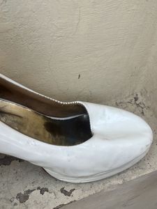 White Patent Heels