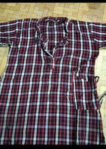Warm Plaid Nightgown
