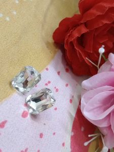 Sparkling Crystal Stud Earrings