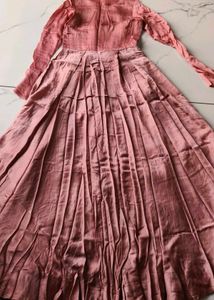 Peach  Long Sleeve Dress
