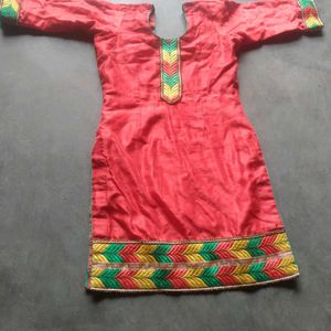 Red Festival Suit For Girls