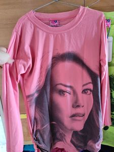 Full Sleeves Women's T-shirt Pink