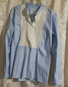 Pepe Jeans Light Blue & White Blouse