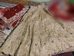Exquisite Red and Gold Lehenga Choli