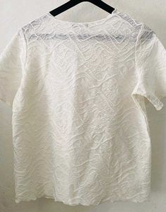 Elegant White Lace Top