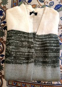 Women's Knit Longline Cardigan / Open front shrug